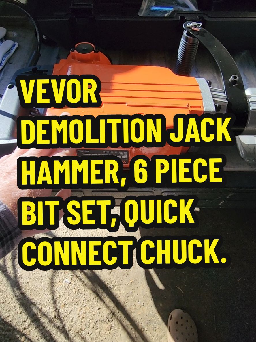 VEVOR DEMOLITION JACK HAMMER, 6 PIECE BIT SET, 2200 WATT MOTOR, QUICK CONNECT CHUCK, CARRYING CASE. #jackhammer #fyp #fy #vevortools #vevortool #tools  #vevorproducts #tool #tooltok  #toolsofthetrade #toolsoftiktok #jackhammering #toolstoday #tooltiktok #toollife #concrete #concretework #concretelife #hardwaretools #ttsdelightnow #giftguide #spotlightfinds #fypシ゚viral #viral #tiktok #fypage #tiktokshopnewyearnewaura #tiktokshoplastchance #sales #holidayshopping #lookatthis #tiktokshopholidayhaul #watch #TikTokShop #tiktokshopping #trending2024 #viralvideos #onsale #flashsale #giftideas #giftidea #tiktokshopfinds #tiktokmademebuyit #foryou #foryoupage #trending #wow #tiktokmademedoit #getyours #today #tiktokfinds #tiktokfind #tiktokviral #tiktokviralvideo #tiktokviraltrending #ttsacl @Vevor_US @HAIDEE_Vevor @vevor shop 