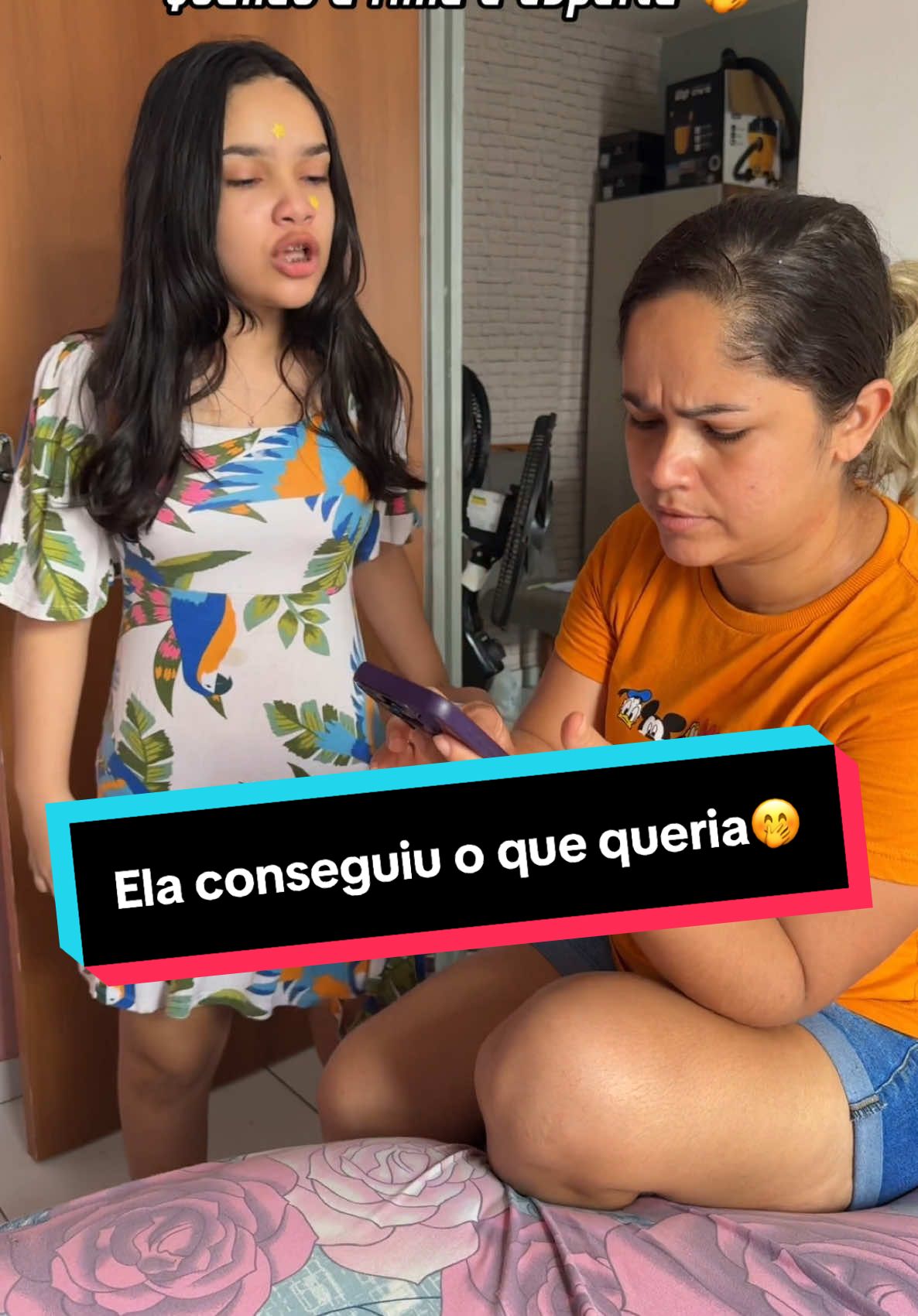 O que ela não consegue 🤭🤭.. #filha #humor #videoviral #fyyy 