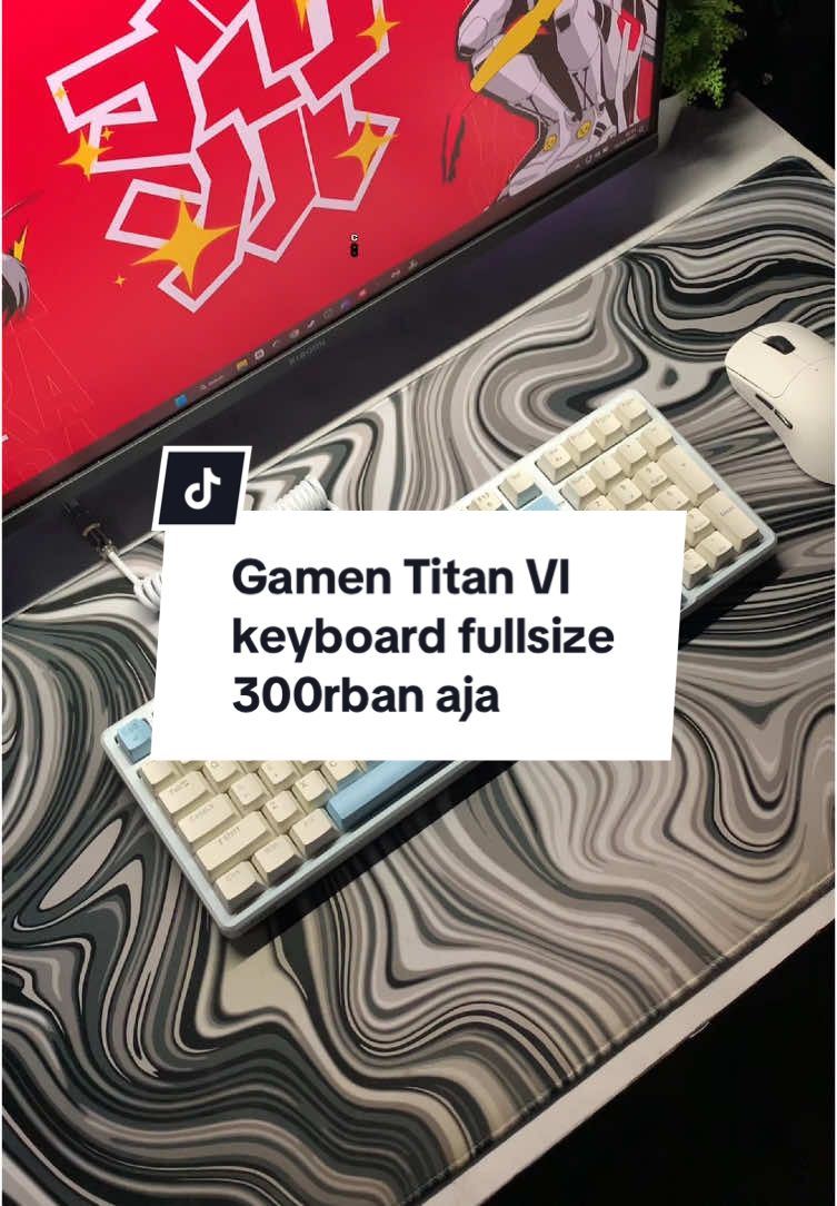 Bagian 51 | Ini asli ga kemurahan jualnya? fullsize suara dan stabsnya enak banget asli. Gamen Titan VI gasket creamy sound Mending checkout sebelum gamen sadar guys #gamentitanvi #gamen #mechanicalkeyboard #techtok #fypシ 