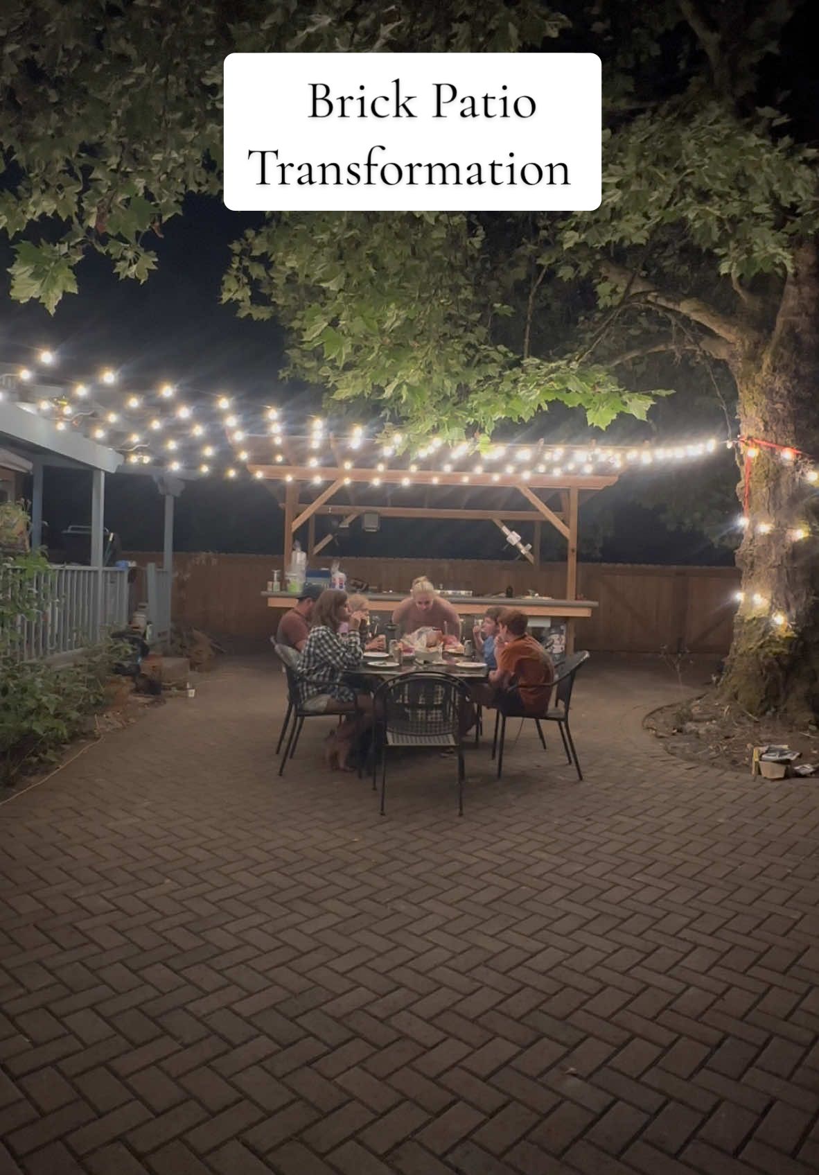 Favorite 2024 projects: A 🧱 Patio and kitchen Pavers: From a local company  Outdoor kitchen supplies: @homedepot Concrete Counters: @zconcretecounterforms Cost: 8k for the pavers, sand and gravel, 2k for the outdoor kitchen building supplies and 1k for the outdoor grill. Total: 11k.  Time: 3 months  #womenwhodiy #1930srenovation #oldhousecharm #oldhouse #cottagecore #englishcottage #outdoorkitchen #concretecountertops