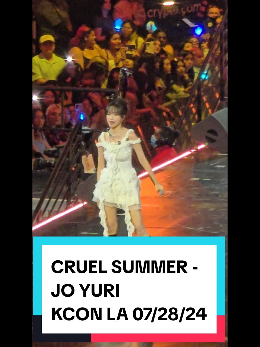 so apparently, i have a fancam of jo yuri (kim jun hee of squid game 2) singing cruel summer at kcon LA. 🫶🏼 #joyuri #kimjunhee #kconla #squidgame  #cruelsummer #taylorswift 