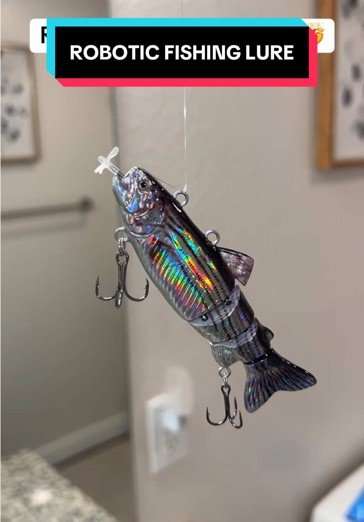 Robotic Fishing Lure!🤯 #fishing #fishinglure #lure #bassfishing #roboticlure #Outdoors #foryou 