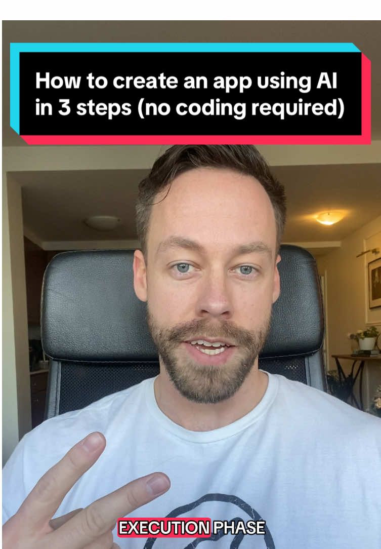 Here is my three step process to creating apps using AI— no coding required.  1: Plan: create a PRD with the help of ChatGPT 2: Execute: feed that PRD to your AI code (like cursor) 3: Iterate: fine tune your UI with v0.dev  #ai #chatgpt #chatbot #coding 
