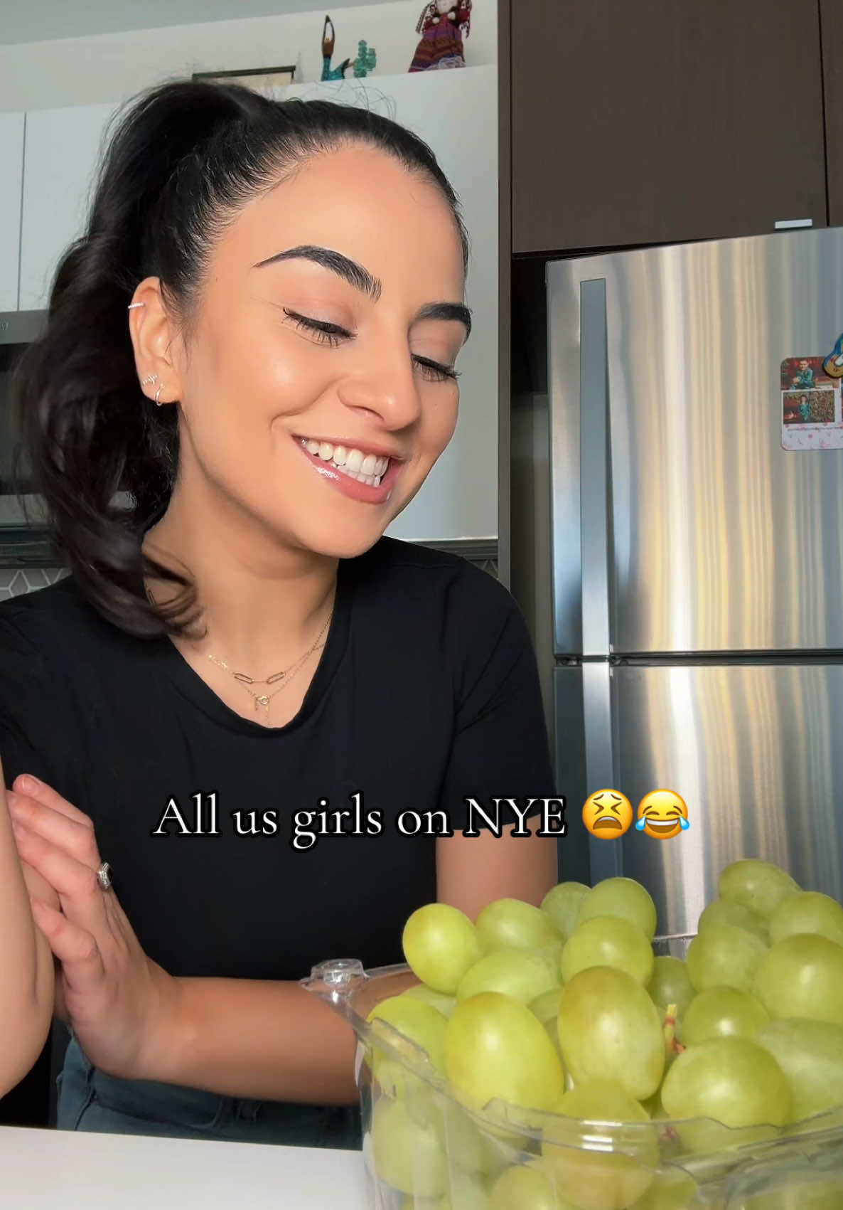 Go get your grapes ladies!! 😂👏🏼 #nye #newyear #2025 #grapes #forthegirls #fypシ 