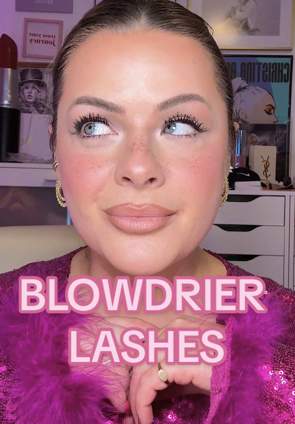 ✨DOES IT REALLY WORK✨blowdryer lash lift!? vc: @merp #beautyhack #makeuphack #lashes #lashlift 