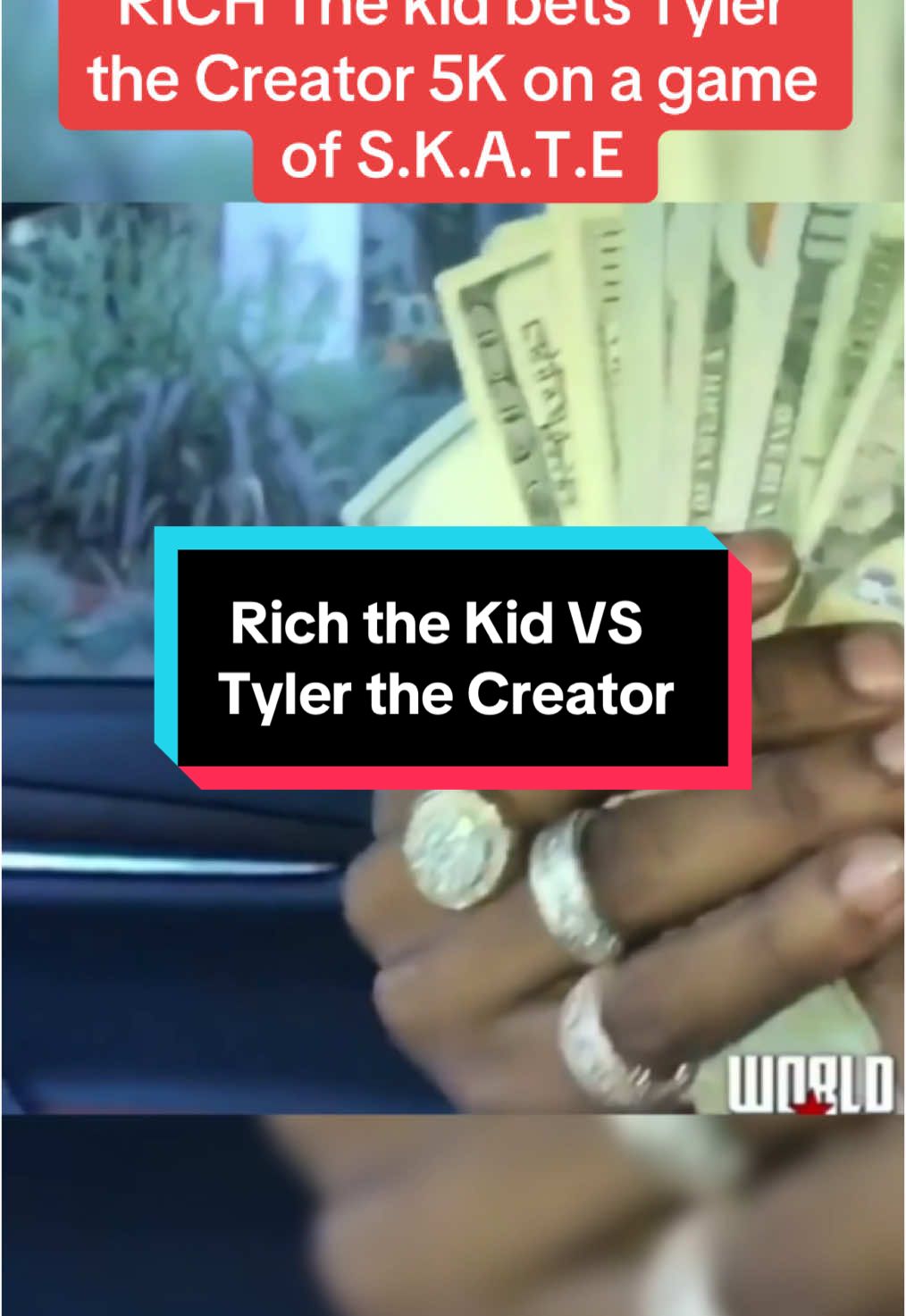 5K 🤑 Who are you betting on ⁉️ #skate #skateboard #Skateboarding #richthekid #tylerthecreator #rapper #viral #usa #tiktokusa 