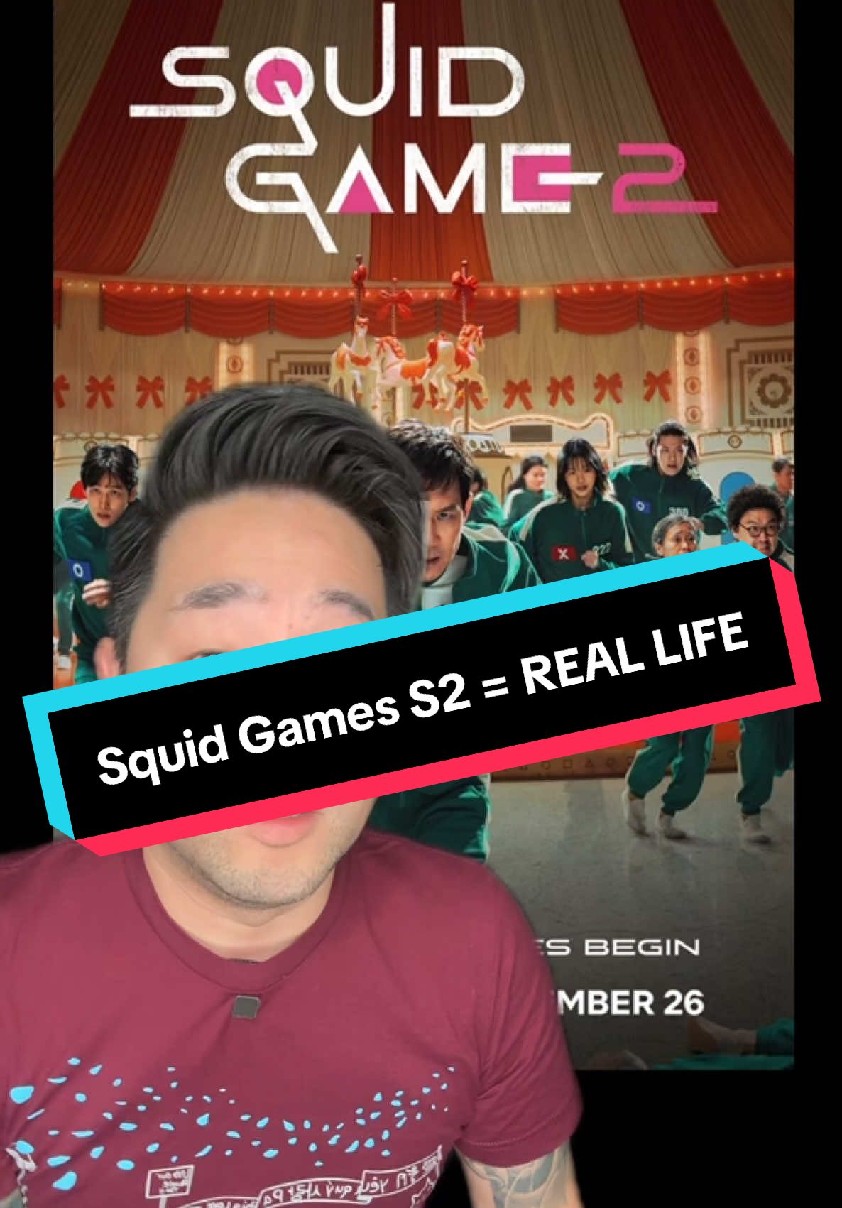 Squid Game isn’t just a show… it is an allegory for the actual world right now and it upsets me that it went right above most people’s heads. #squidgame #hwangdonghyuk #netflix #luigimangione #unitedhealthcare #southkorea #yoonsukyeol #leejungjae #squidgameseason2 