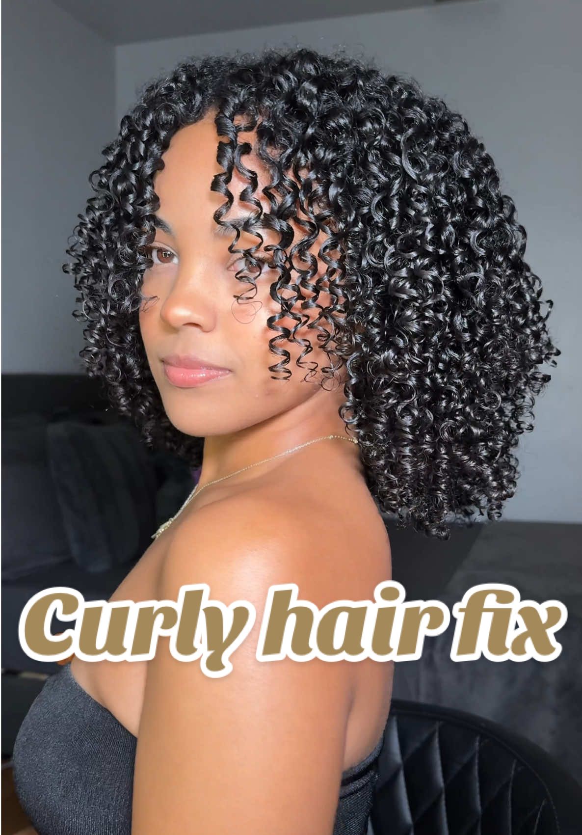 Mid week curly fix 🫶🏽 #curlygirl #haircare #routine #hair #bonnet #naturalhair #washngo #maintenance  