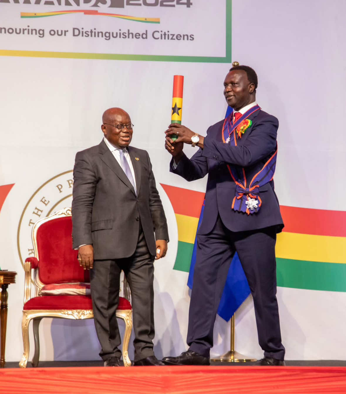 I am deeply honored to receive the Distinguished Citizen Medal from the President, His Excellency Nana Addo Dankwa Akufo-Addo, today, 30th December 2024, in recognition of our efforts to transform the education sector. This award is proof of the hard work and dedication of everyone involved in shaping a brighter future for our students and nation.  Thank you, Mr. President, for this incredible recognition! Thank you, Ghana! Let’s continue to drive positive change in education.#ghanatiktok🇬🇭 #president #educacion #ghanaeducationservice #dryawoseiadutwum #africantiktok #awards 