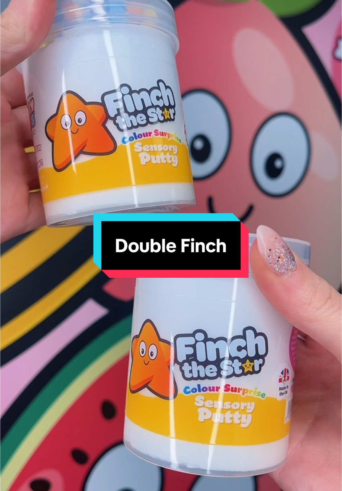 DOUBLE COLOUR SURPRISE😱🌟😱  We took 2 of our colour surprise putties and wondered what they would look like together 💚😍💚 Finch is our newest member to the team and has 6 colour surprises to collect 🌟🌟🌟🌟🌟🌟 Have you got Finch in your collection?? 🤔🤔  #fyp #trending #viral #surprise #colourselector #charms #content #creator #unpackwithme #ukbusiness #putty #swirl #orders #slimetok #loveslime #mixing #newproduct 