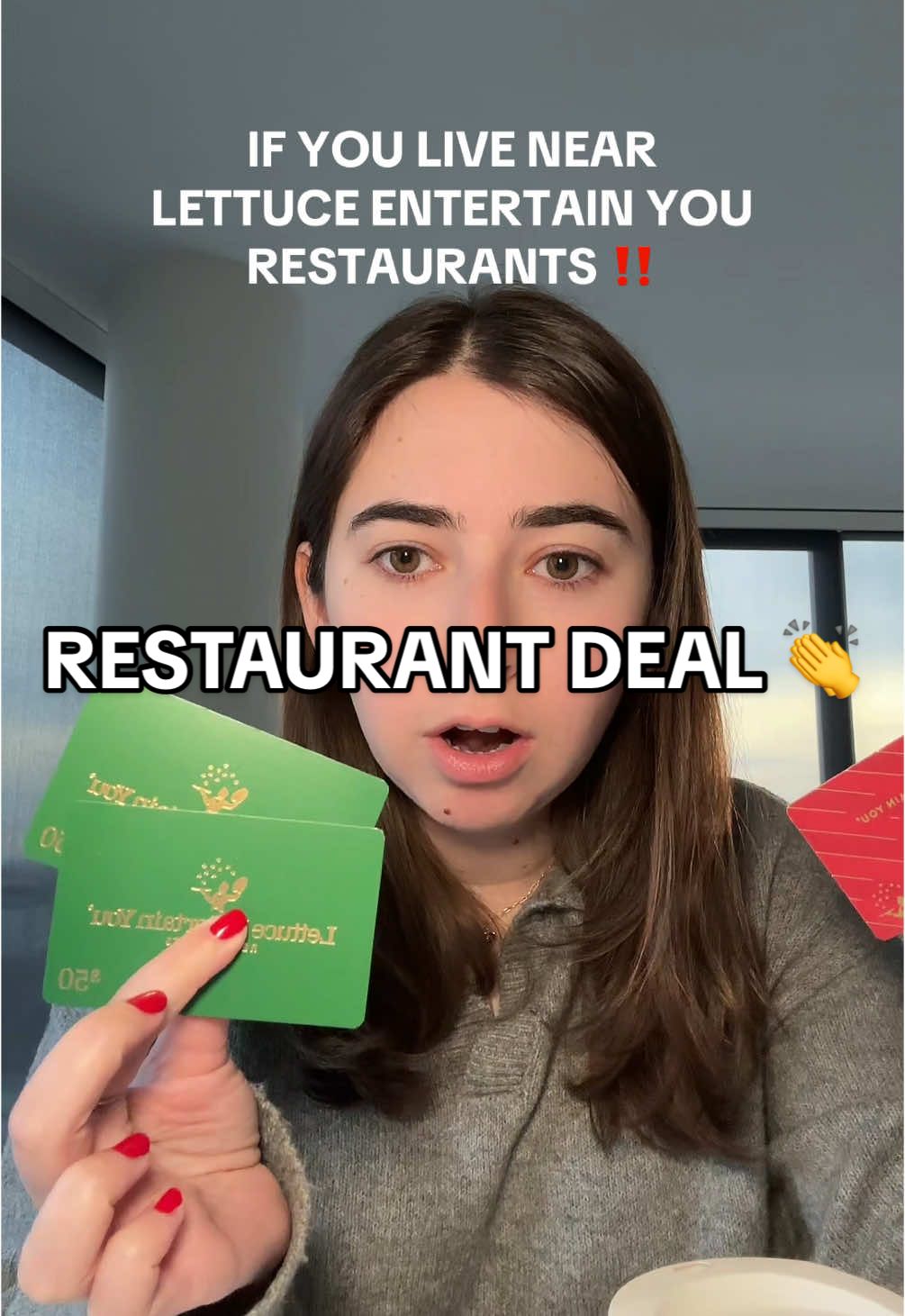 Restaurant deal only thru 12/30!!! Also the red cards never expire 👏 #lettuceentertainyou #chicagofoodie #chicagorestaurants @Lettuce Entertain You 