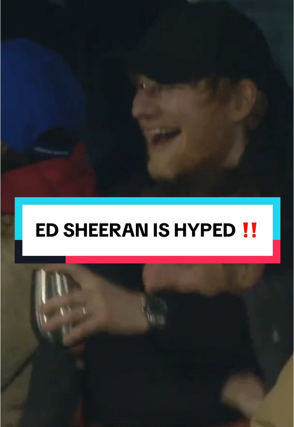 Ed Sheeran couldn't contain himself after his beloved Ipswich Town secured their first home Premier League win in more than 20 years. 😂🙌 #Soccer #PremierLeague #ipswich #edsheeran 