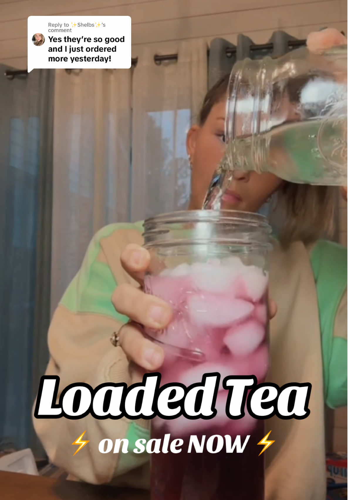 Replying to @✨Shelbs✨  #loadedtea #loadedteasathome #caffeine #vitamins #sugarfree #tiktokshop #newyearnewaura 