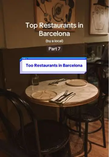 If you are visiting Barcelona and want to dine and wine like a local, check out these restaurants. I also have a free restaurant guide - link in bio #spain🇪🇸 #barcelonatravel 