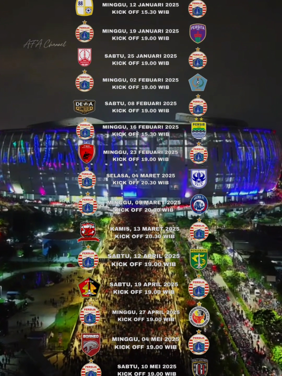 jadwal pertandingan persija Jakarta di putaran ke 2 BRI liga 1 2024/2025 🧡 source video : afa chanel #persijajakarta #jadwalbola #jadwalpersija #fyp #jakmaniacariu #persijaday #persijaselamanya #masukberanda #briliga1 