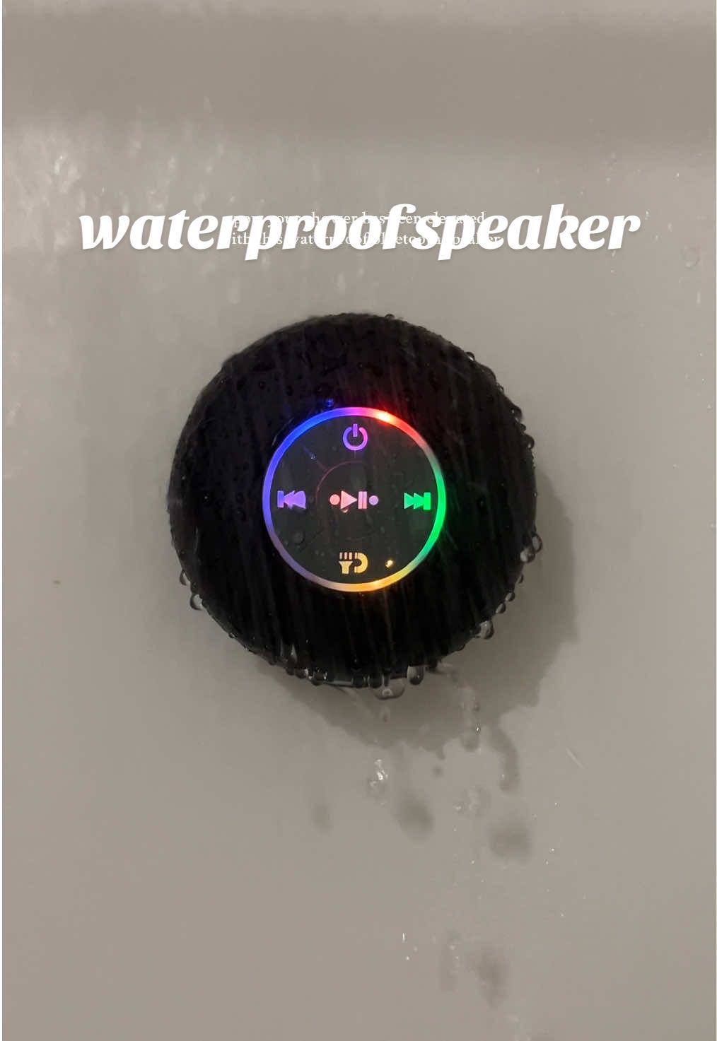 jam sessions without worrying about ruining your phone or speaker👏🏼👏🏼 #waterproofspeaker #bluetoothspeaker #minispeaker #showerspeaker #speaker 