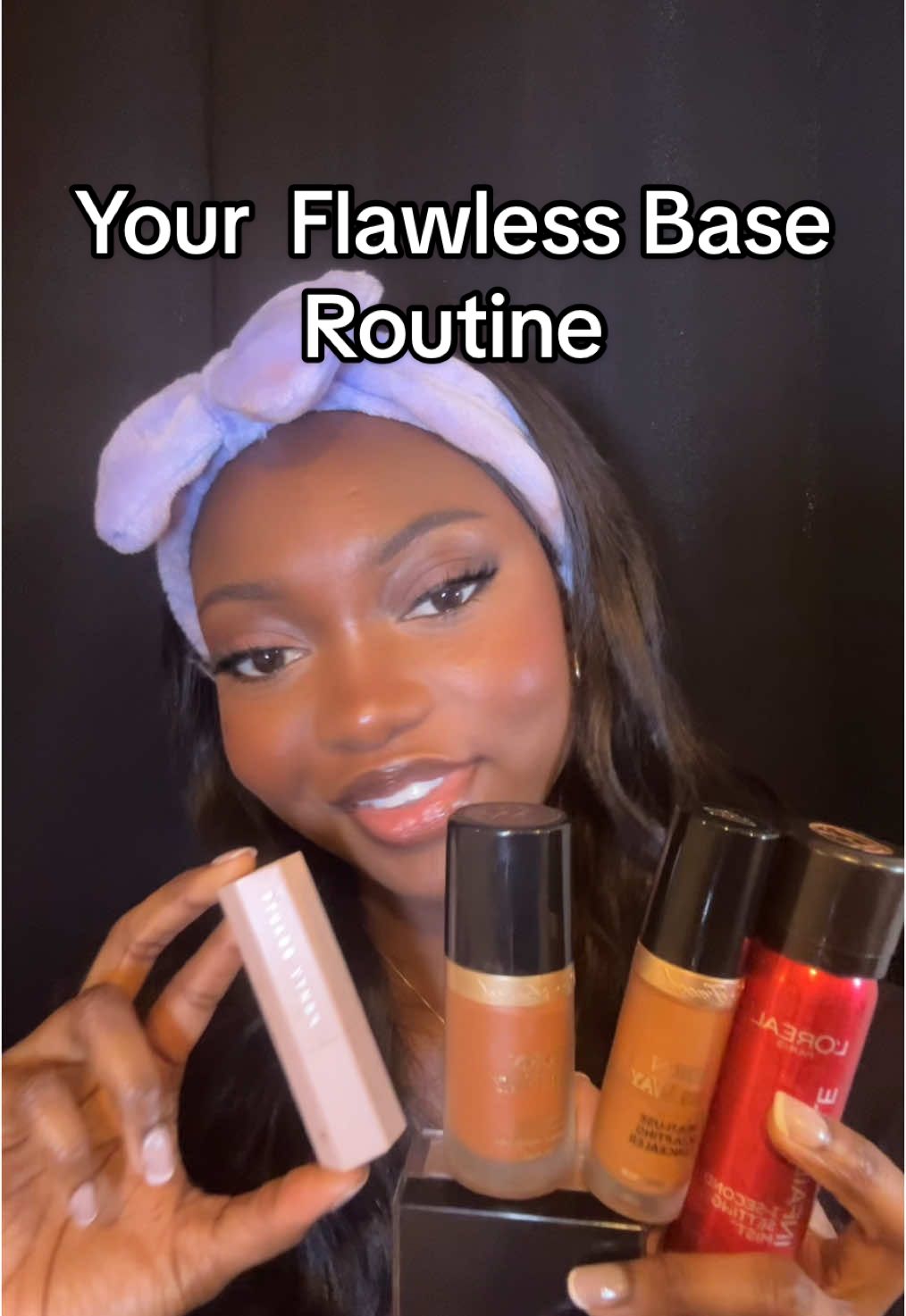 Your flawless makeup routine  #makeup #grwm #flawlessmakeup #grwm #BeautyTok #cleangirlmakeuplook #blackgirlmakeup #foryou 