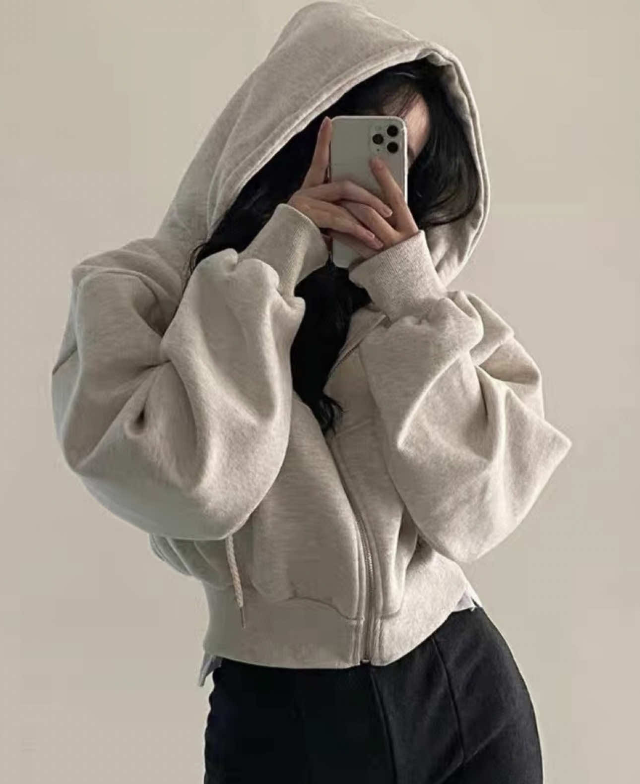 Áo khoác Nỉ Crotop Hàn dáng rộng siêu xinh, Áo Sweater Nỉ Dài Tay (có bigsize) #aokhoacnicroptop #aonicroptop #aoninu #thoitrang #xuhuong 