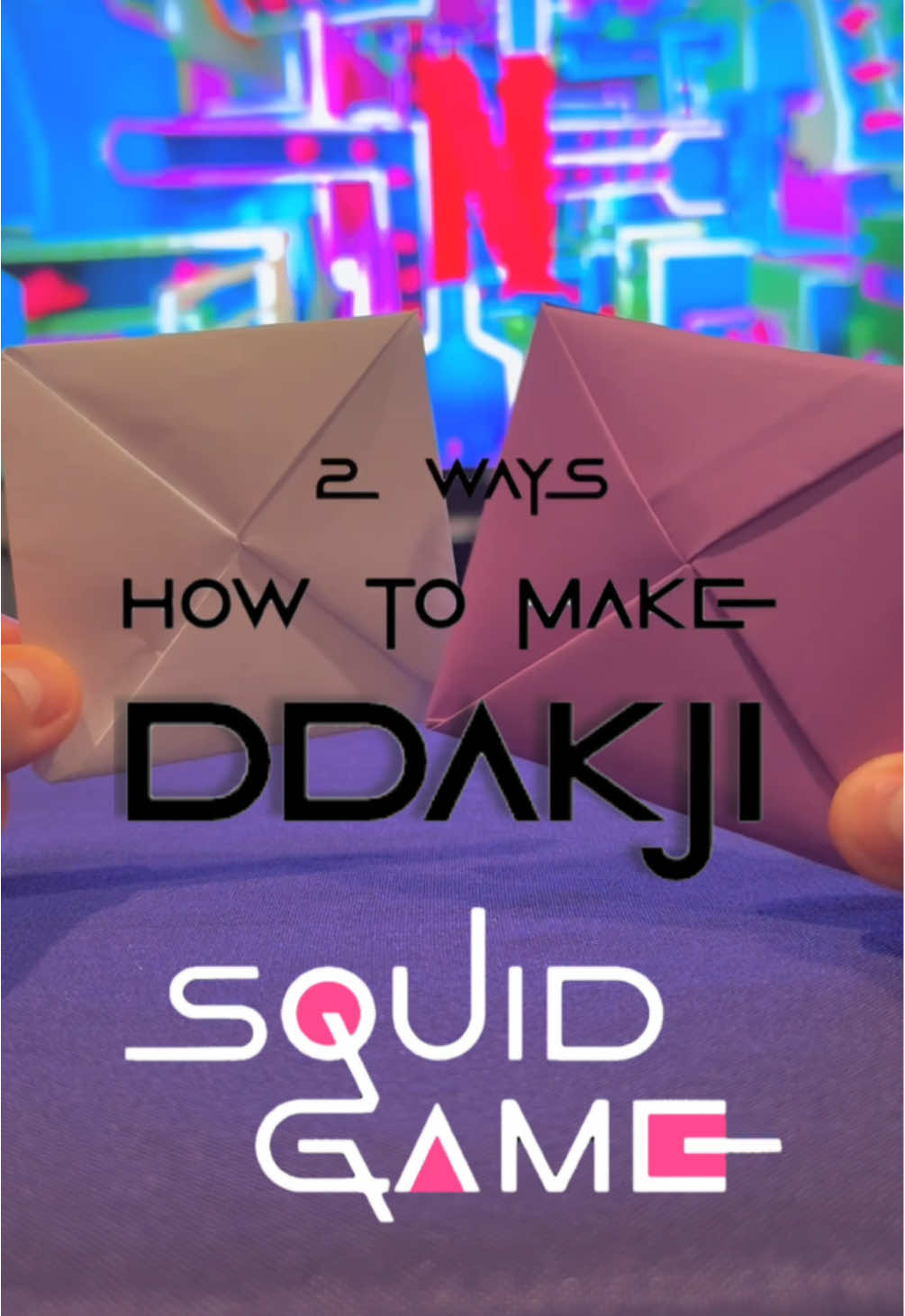 How to Fold DDAKJI game from @Squid Game Netflix 🦑🔖🎮 #SquidGame #DDAKJI #squidgame2 #artwork #paper #art #howtomake #tutorial #howto #instaorigami #bestoftheday #origami #handmadeart #art #artandcraft #craft #kraft #netflix  #5minutescraft #DIY #diyproject #origamilovers #origamiworld #paperart #paperworld #paperfolding #paperlicious #origamiloverspoetry #craft #artsy 