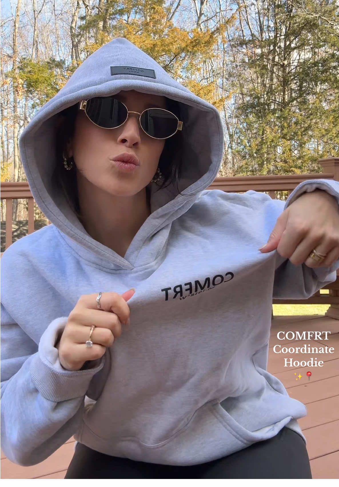 Fiancé: can you get me a new Comfrt hoodie?  Me: of course! Also Me: love my new Comfrt hoodie!!! 😉😉 • • • #comfrt #comfrtclothing #coordinatecollection #tiktokshopcreatorpicks #TikTokShopFashion #sweatshirt #hoodie 