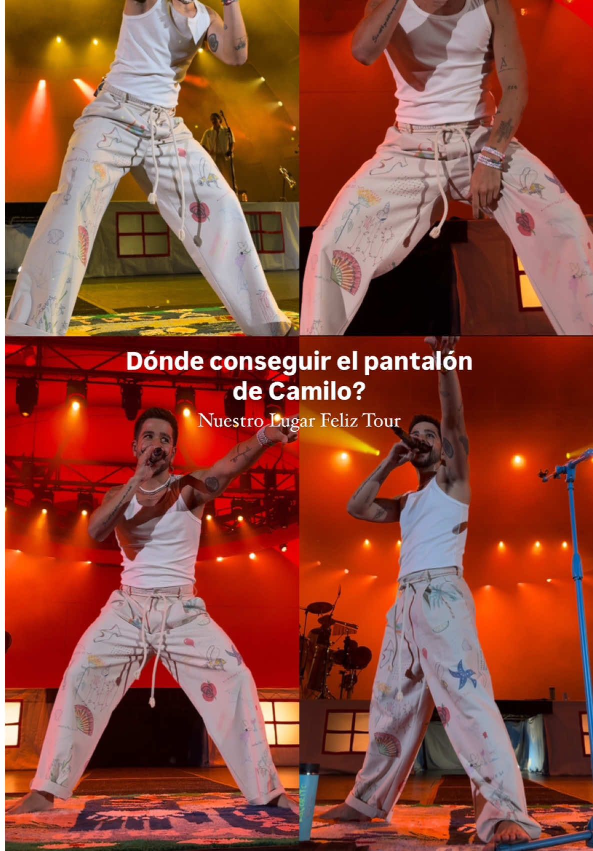Replying to @Daniel Anzola #ConSantanderConecto Algunas preguntas sobre los pantalones que usó Camilo en su gira 