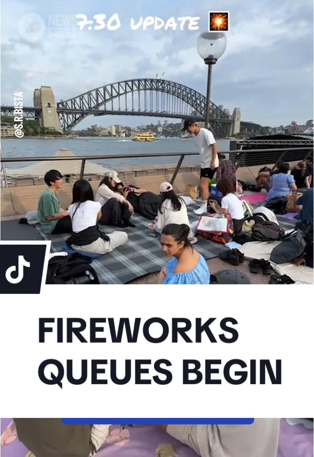 The countdown is on for Sydney’s famous New Year’s Eve fireworks, and plenty of people have already saved their spots. Eager viewers have been camped out at Kirribilli, along the harbour foreshore and in the botanical gardens since the early hours of the morning, and still have almost 14 hours to go. #nye2024 #sydneynye 