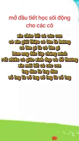 các cô thử áp dụng nhé #mamnontiktok #xuhuongtiktok #giáoviênmầmnon #xuhuong #thanhhuonggt123 #giáoviên 