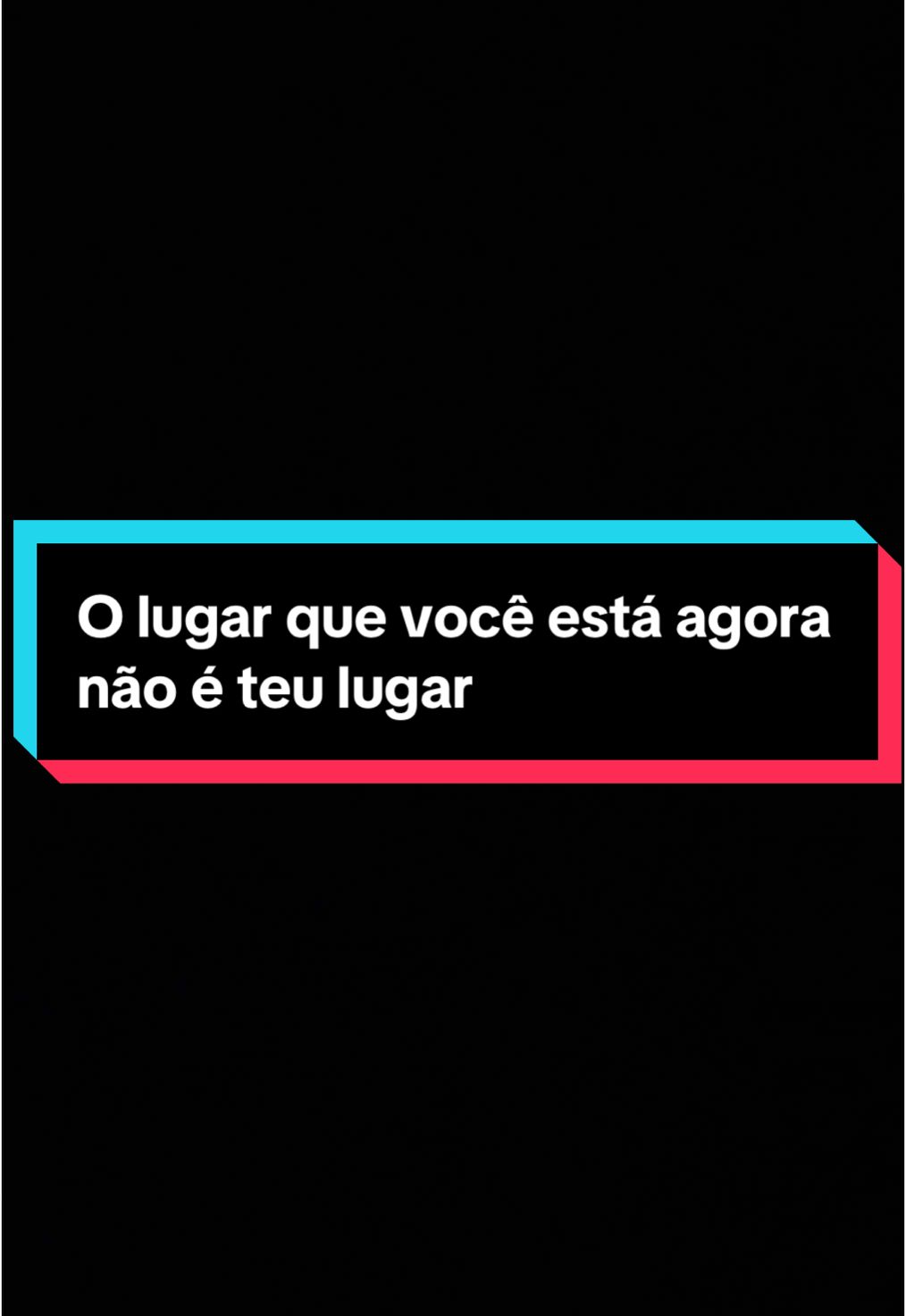 O lugar que você está não é seu lugar #cristaosnotiktok #cristao #jovemcristão #igrejas  @Reflexao 