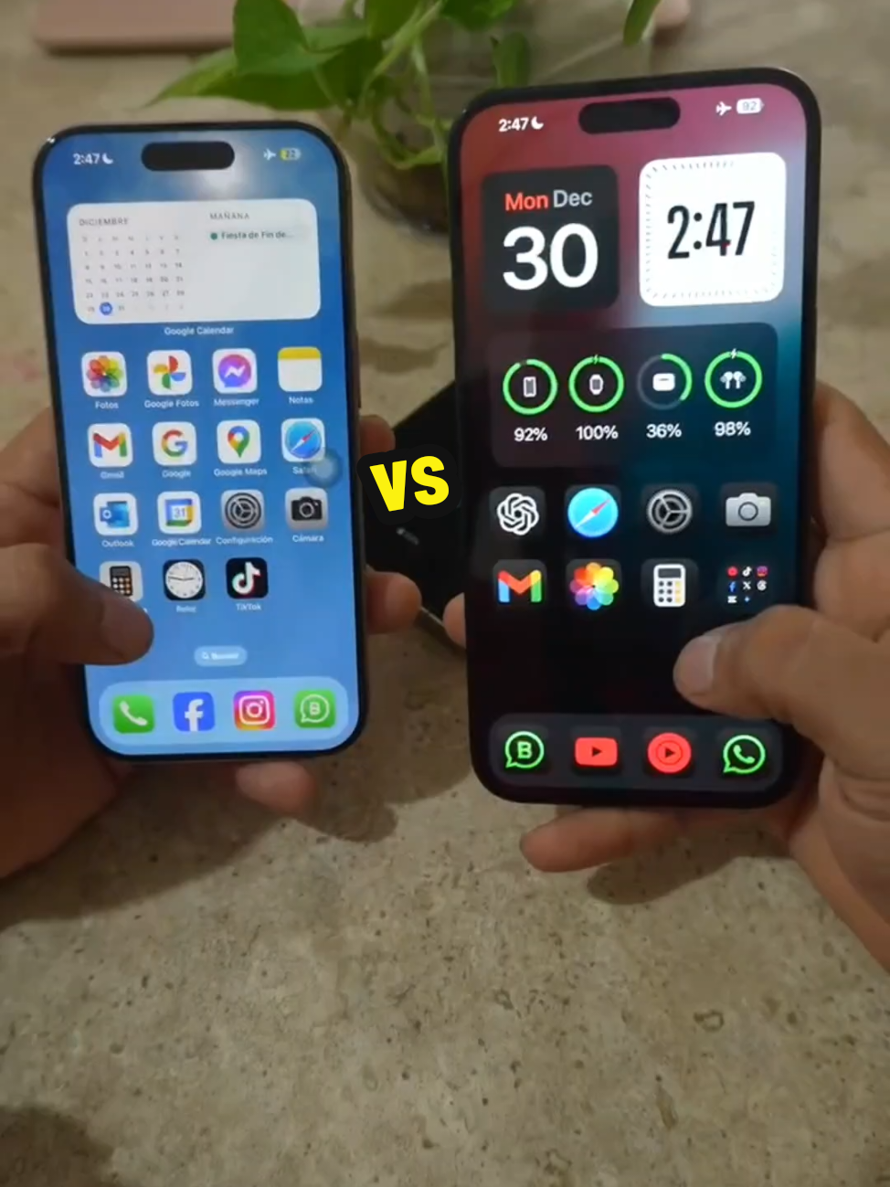 iphone 16 pro vs iphone 15 pro max #parati #reallife #contenido #viral #apple #iphone #tecnología