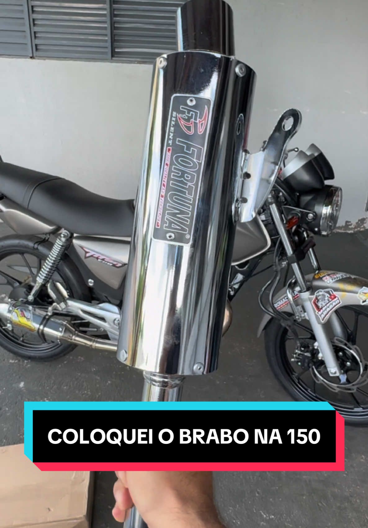 FORTUNA MINI TURBO NA 150 🔥 Salve galera boa pá noix🫡 Meus parceiros hoje lancei esse brabo na titan 150 esd escapamento fortuna muni turbo e pega visão de como ficou o ronco desse escape na 150 🤩 #mayconaragao #dicas #moto #top #honda #titan150cc #150 #150cc #1 #fortuna #miniturbo #escape #gral #escapamento #descarga #ks #kse #es #esd #cromado #ronco #motor #motorcycle #bike #maycon #brilho 