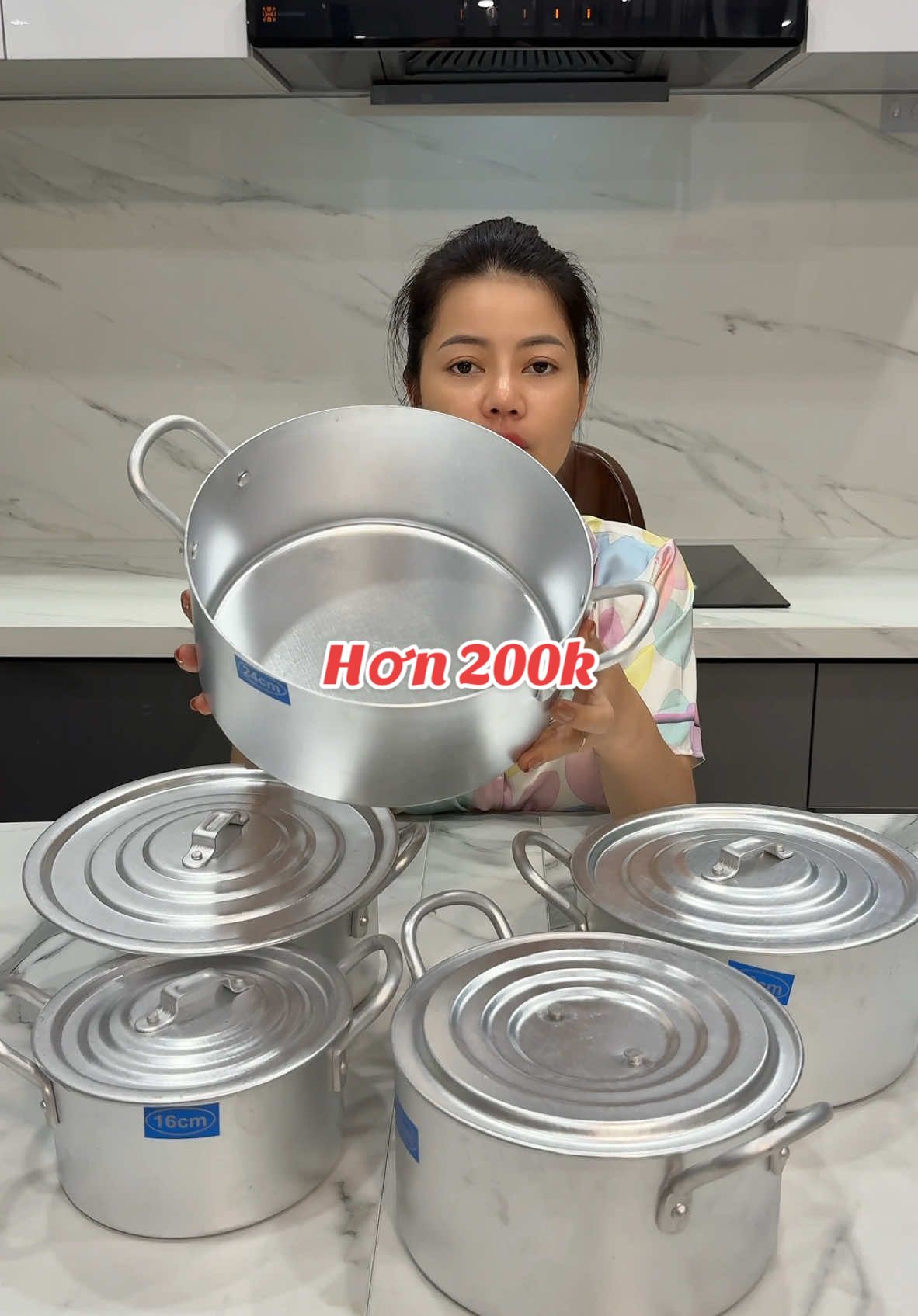 Bộ 5 nồi nhôm t xanh hơn 200k#nồi #noinhom 