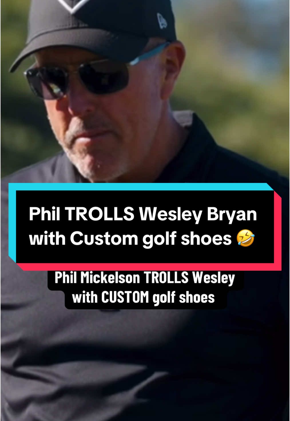 Wesley was speechless #philmickelson #bryanbrosgolf #wesleybryan #golf #golfshoes 