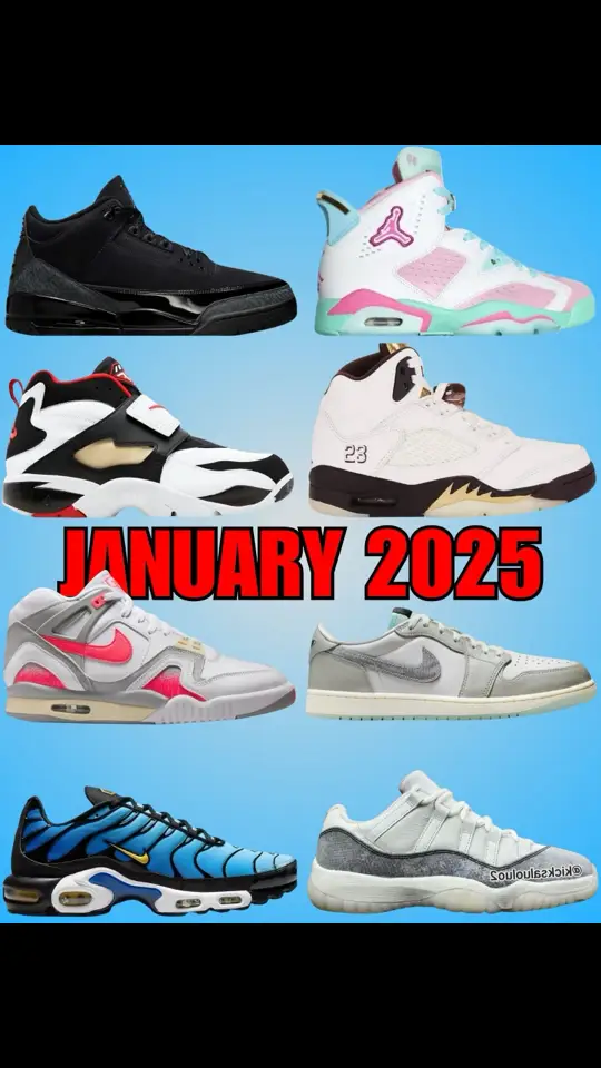 January 2025 is almost here. Which Air Jordans and Nikes are you most looking forward to picking up? #airjordan #nike 