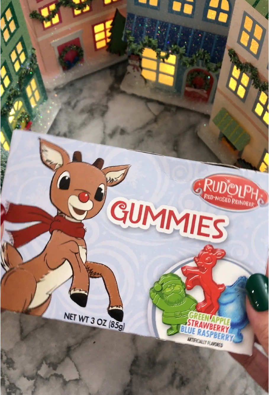 Rudolph the Red-Nosed Reindeer Gummies! #rudolphtherednosedreindeer #candy #gummies #asmr #asmrsounds #satisfyingvideo #flixcandy #dollartreefinds @flixcandyco 