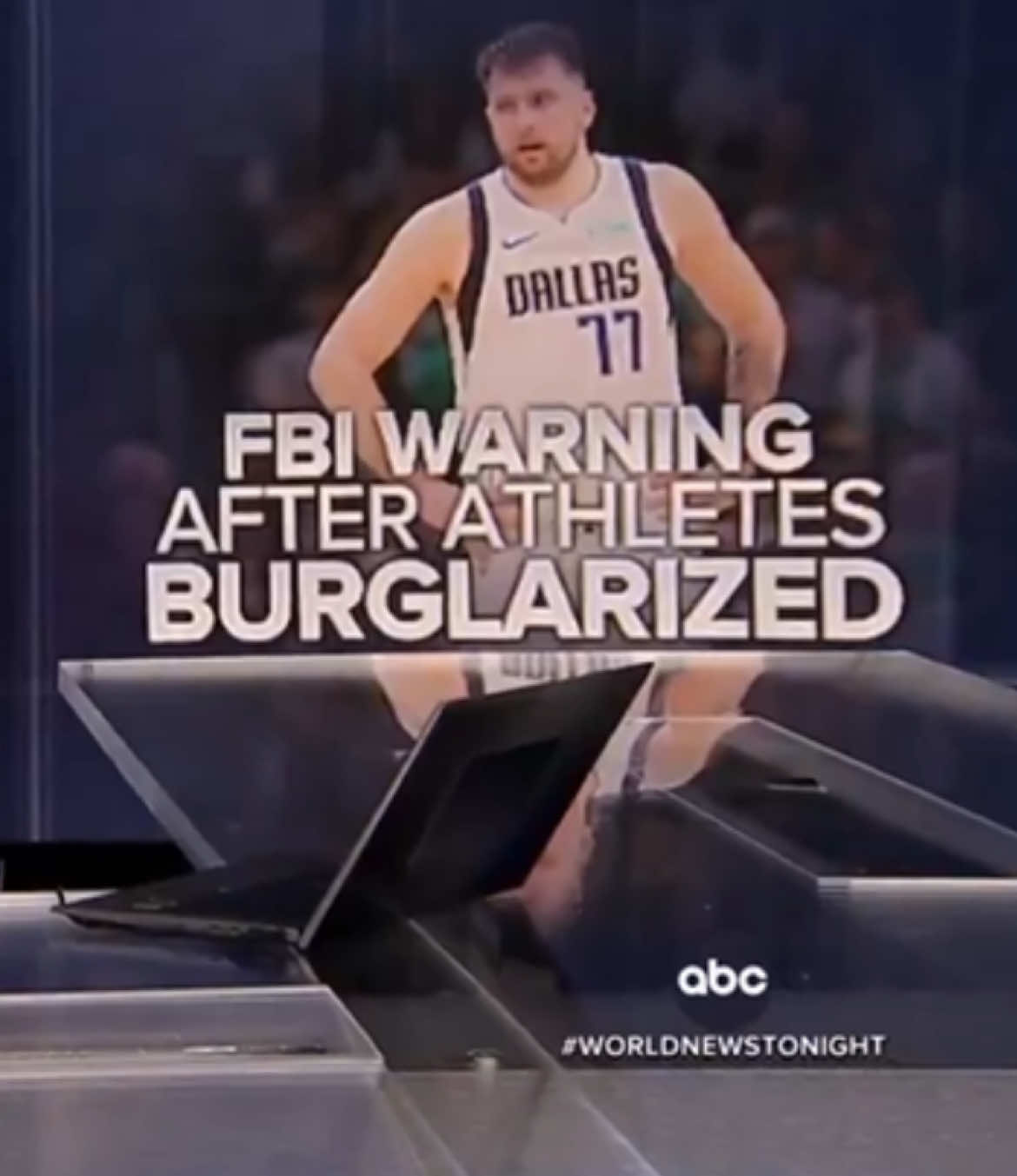 The FBI has issued a warning to sports leagues about organized crime rings targeting the homes of professional athletes after thieves targeted the home of NBA star Luka Doncic last week, reportedly stealing $30,000 worth of jewelry. Trevor Ault reports. #news #fbi #crime #NBA #abcnews