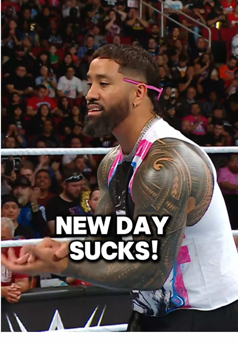 Just gonna have to get used to hearing “NEW DAY SUCKS!” 🤷 #WWE #JeyUso #XavierWoods #KofiKingston