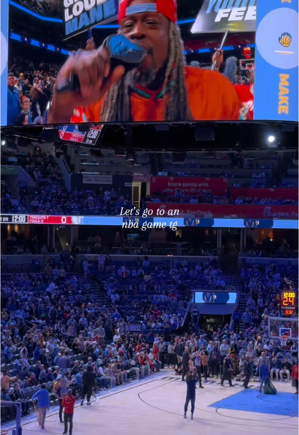 Enjoy my first nba game with me! Let’s goooo🥰 #NBA #nbagame #minivlog #dayinmylife #comewithme #spendthedaywithme #nightout #blackgirl #blackgirltiktok #Lifestyle #fyp #dayinthelife 