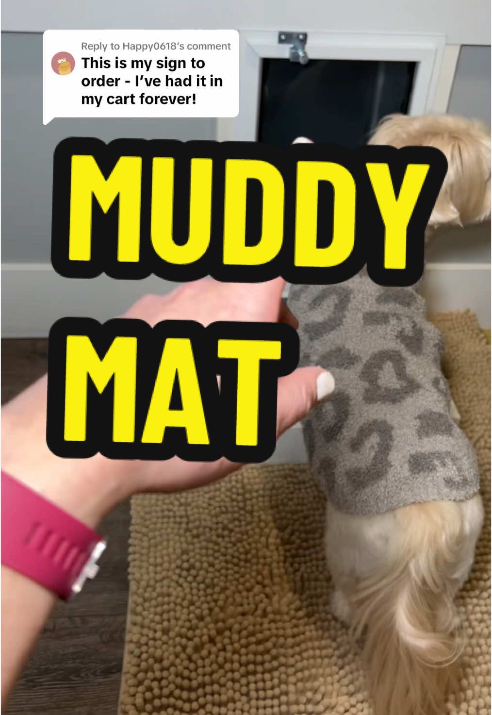 Replying to @Happy0618 Keep your floors clean and your home fresh with the Muddy Mat®, designed to trap dirt and moisture before it spreads. Perfect for pets and busy households, this anti-mud mat is durable, absorbent, and stylish. #ttslevelup #creatorboostcamp #giftguide #tiktokshopholidayhaul #treasurefinds #toptierdecember #ttsdelight #ttsbeautybesties #tastemakerslaunch #ttstakeover #trendyhairstyle #livehealthywithtts #elevateyourhome #giftguide #newyearnewaura #christmasgift #mysupermoments #tiktokshopcreatorpicks #tiktokshopyearendsale #finishstrong #ttsdelightnow #homecleaning #petessentials #mudmat #homedecor #floormat #easycleaning #durablemat #muddyproblemsolved 