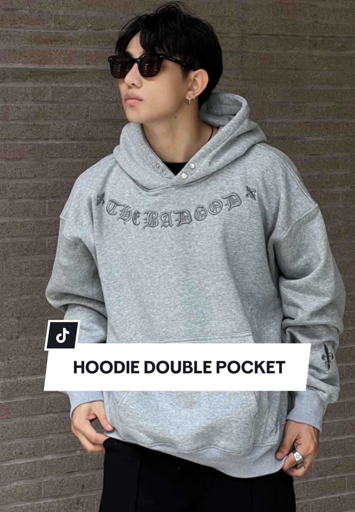 Hoodie Double Pocket #thebadgod #xuhuong #fashion #unisex #thoitrang #hoodie 