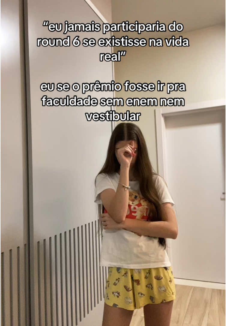 eu sendo a 001 🥰 #foryou #fyp #viral #round6 #enem #vestibular #estudar 