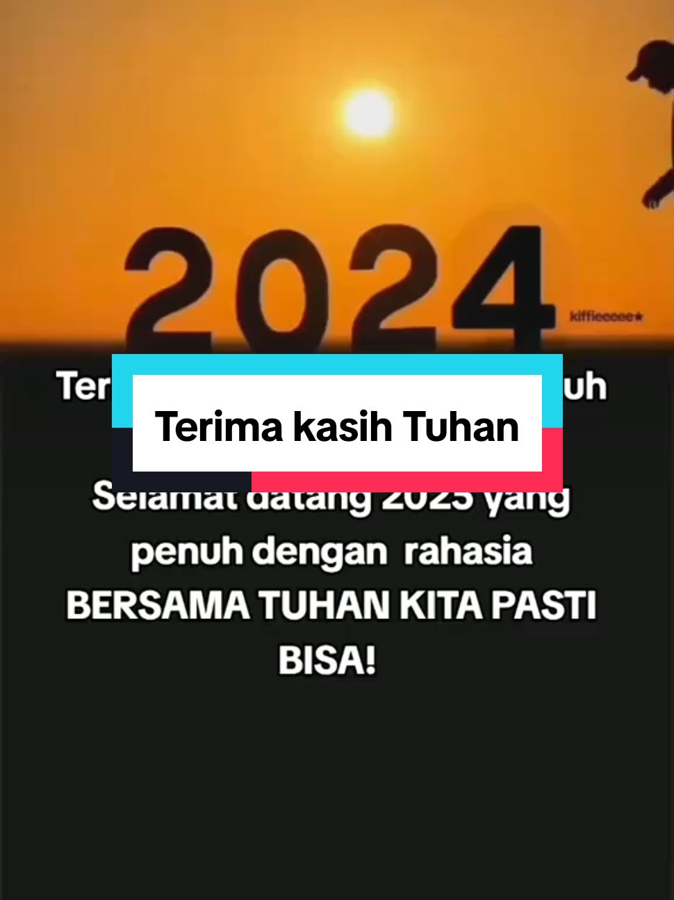 TERIMA KASIH TUHAN 😇❤🥰 Terima kasih untuk 2024 Semangat menyambut 2025 BERSAMA TUHAN KITA BISA ❤ #godisgood #fyp #christiantiktok #fypシ #tiktok 