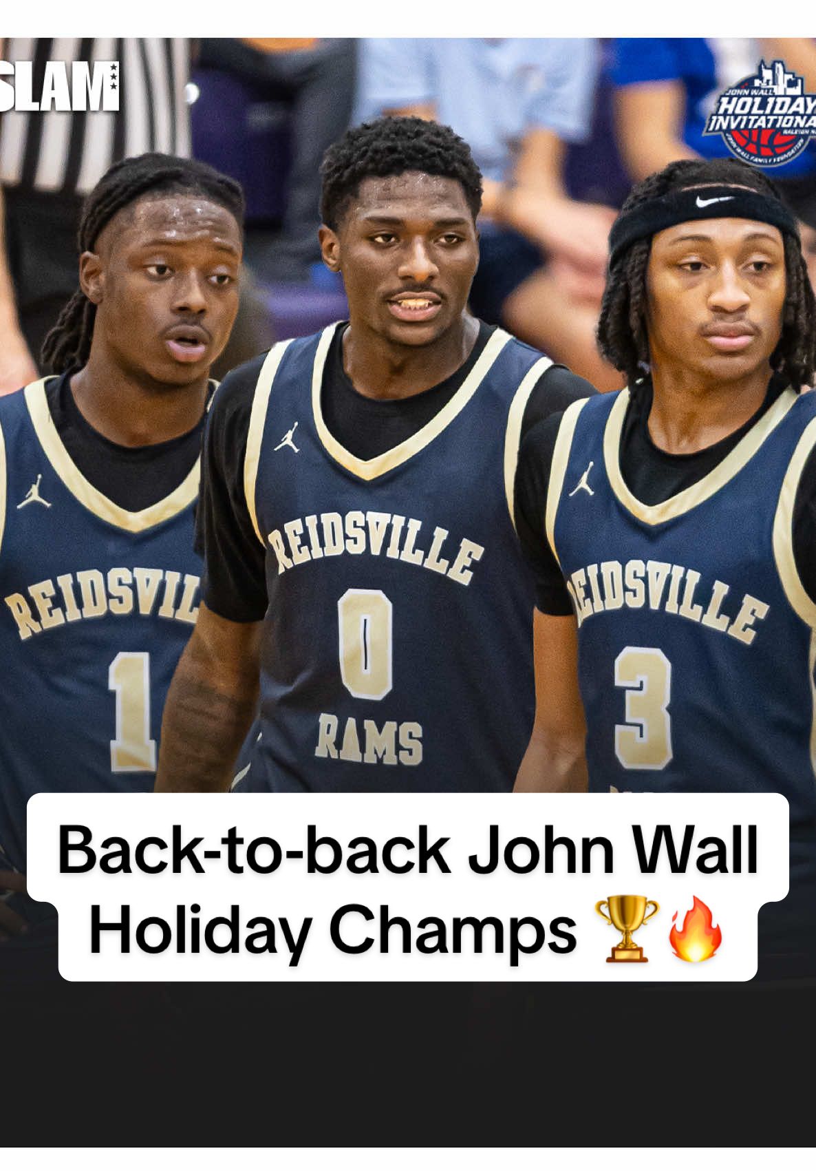 Kendre Harrison and his Reidsville squad just won back-to-back John Wall Holiday Invitational Championships! 🏆🚨 #kendreharrison #reidsville #basketball #slamhs #hshoops #fyp #trending #johnwall 