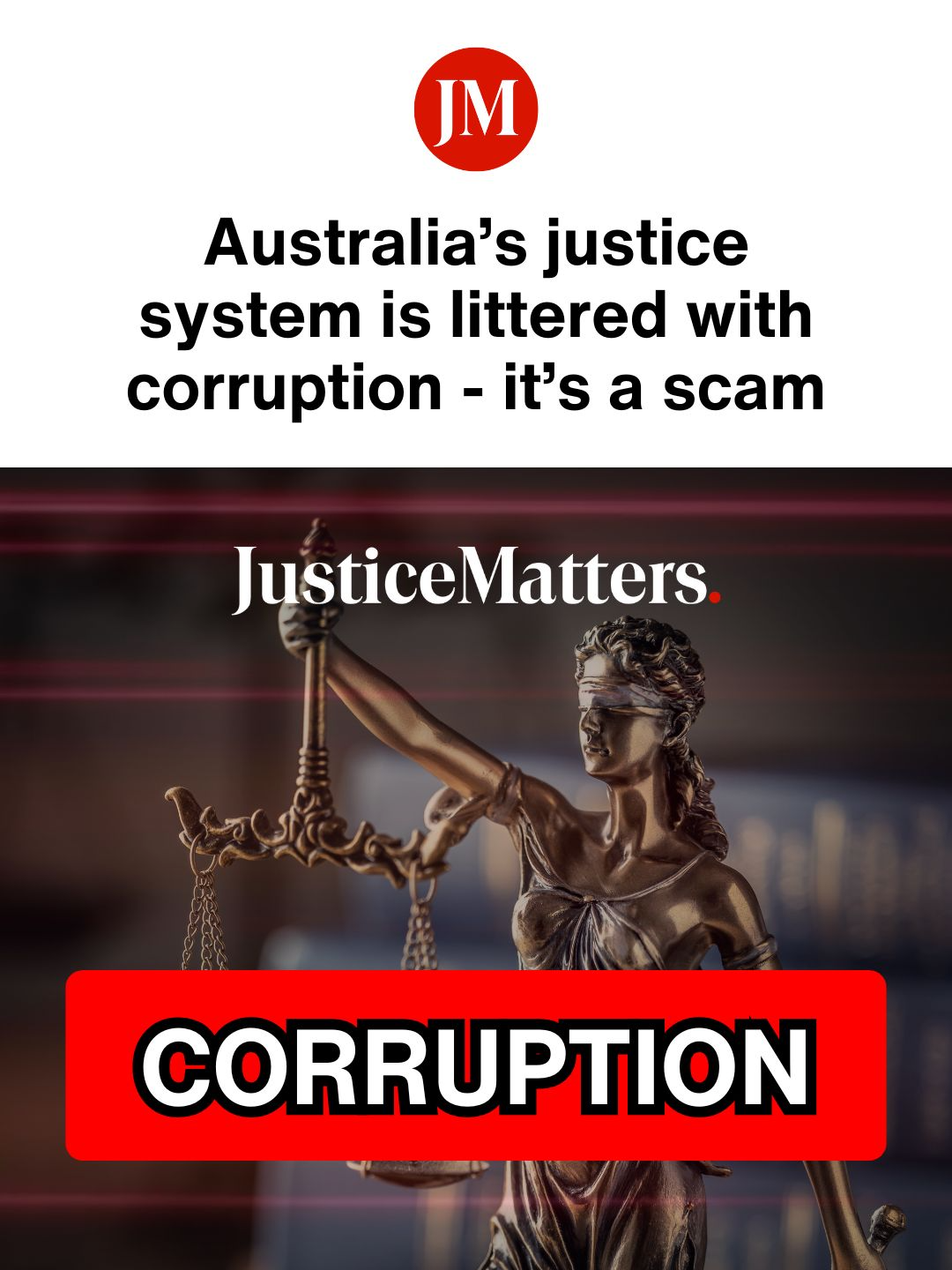 Australia’s justice system. #policeaccountability #Justice #justicematters #endcorruption