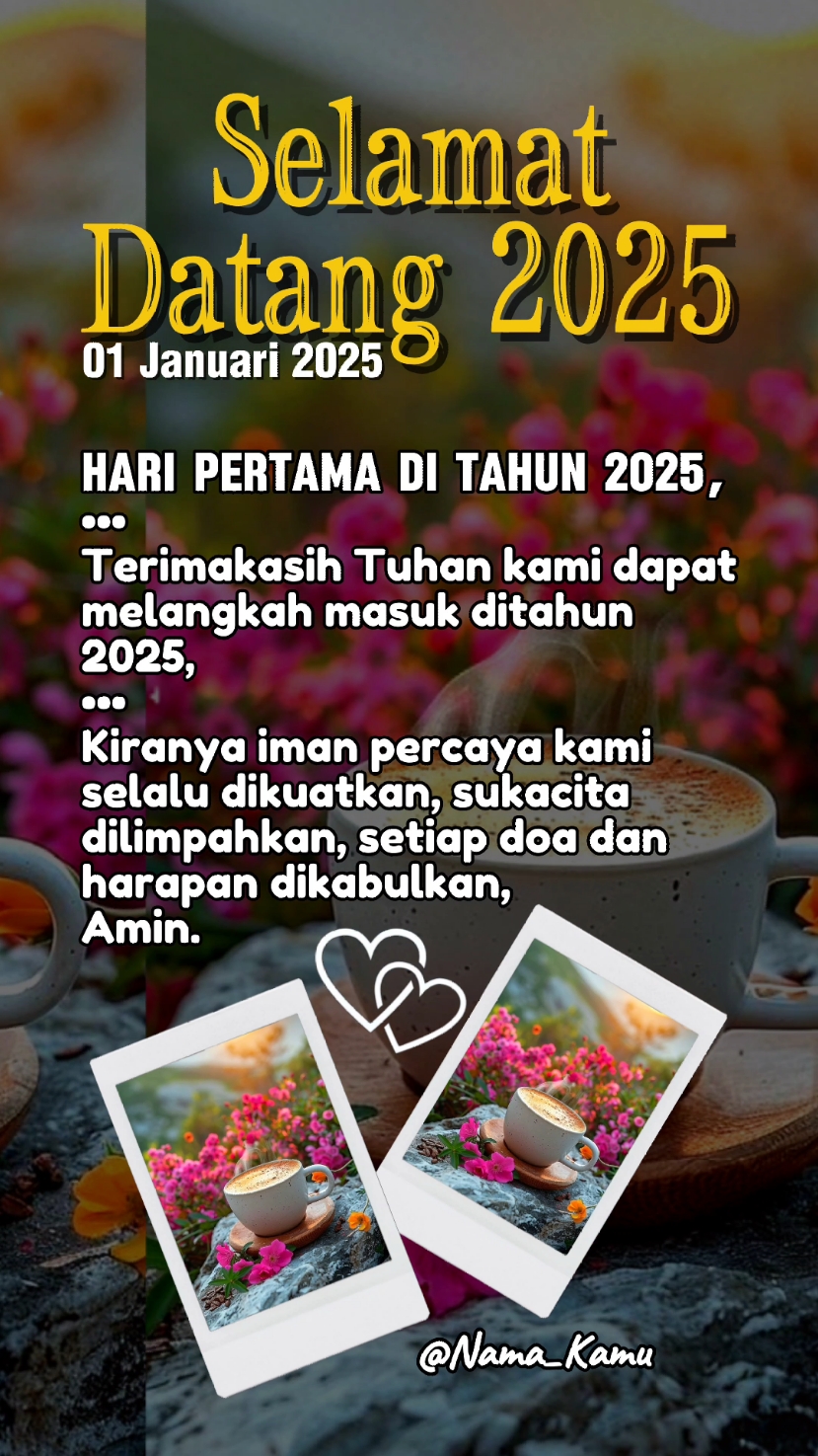 Selamat Datang 2025 . . . . . . #goodbye2024 #welcome2025 #hello2025 #happynewyear #templatecapcut #template #rohani_kristen #ayatalkitab #rohanikristen #inspirasikristen #fypシ #fypdong #saatteduh #01januari2024 #katakatakristen #doakristen #lagurohani #musikrohani #storywa #dedikawan #capcut #CapCut