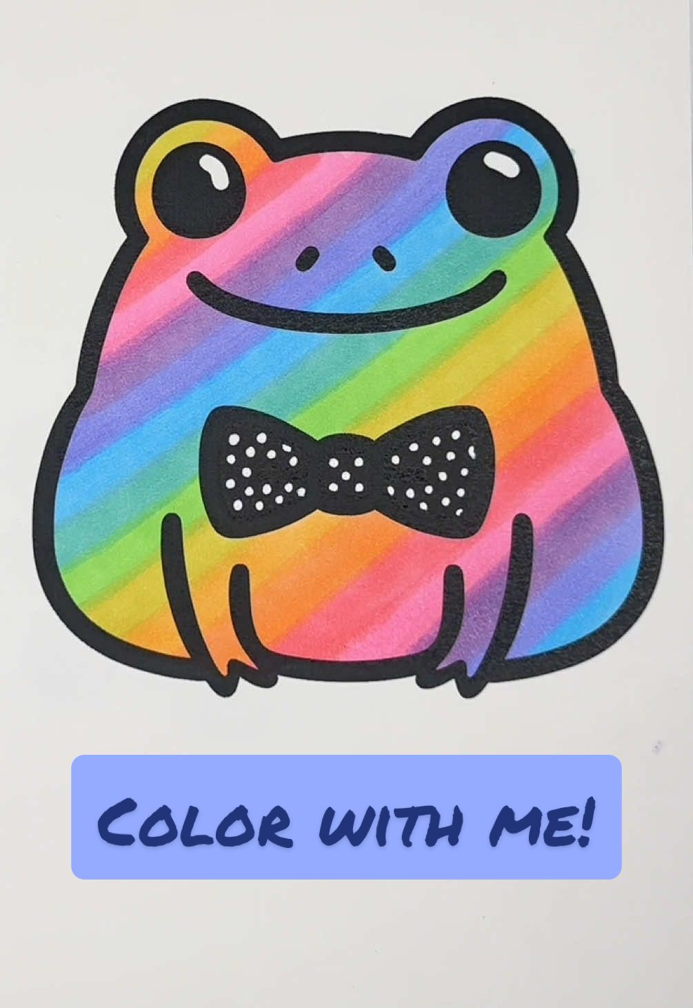 Let’s color this cute frog using only pastel colors! 🐸 #coloring #coloringbook #coloringpages #colorwithme #frog #pastel #rainbow #ohuhumarkers #TikTokShop #fyp