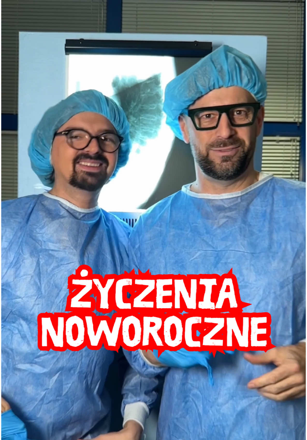 🎇Życzenia noworoczne Chirurgów 😂 Co Chirurdzy mogą sobie życzyć? Mniej błędów lekarskich 😂Oczywiście! A do tego trochę humoru, bo śmiech to przecież najlepsze lekarstwo. 😄 W 2025 roku życzymy Wam: ✅ Zdrowia – bez którego ani rusz! ✅ Wyrozumiałości 😉 ✅ I dużo śmiechu – bo ten zawsze działa bez skutków ubocznych ♥️ Wszystkiego dobrego w nadchodzącym 2025 roku! Życzy Kabaret Paranienormalni! @Robert Motyka Priv @Jarek.pajak  #paranienormalni #nowyrok #funny #śmiech #zabawa #komedia #chirurdzy 