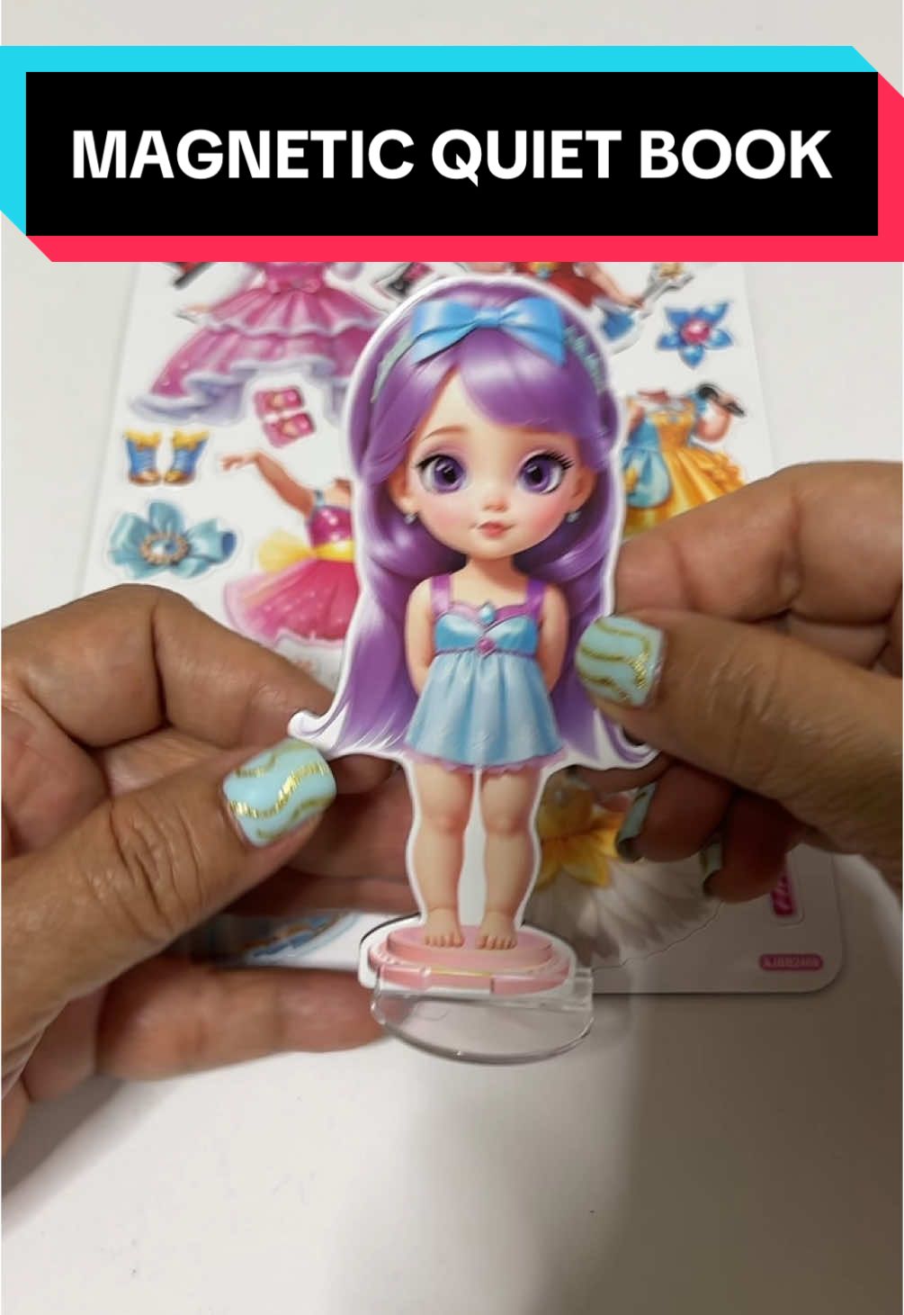 Children’s princess magnetic quiet book #toys #magneticbook #doll @Time baby toy ph 