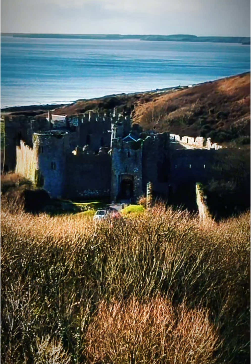 Manorbier Castle #drone #DJI 