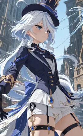 フリーナ（原神）　ライブ壁紙 #Furina #GenshinImpact    #animewallpaper #animeart #iphone壁紙 #スマホ壁紙 #wallpaper #ダイナミック壁紙 #livewallpaper #livephotos 