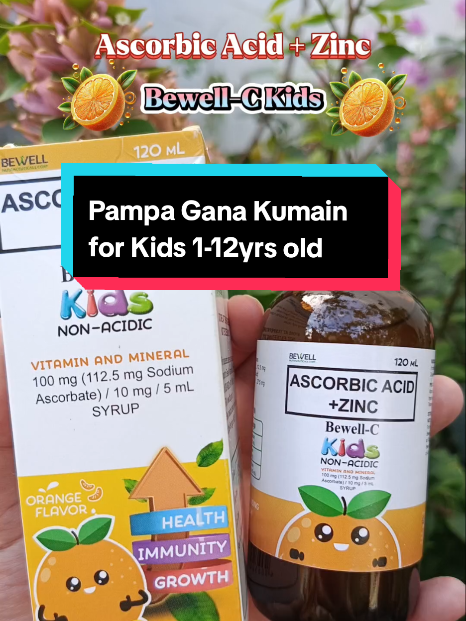 Ascorbic Acid + Zinc Bewell-C Kids •Pampagana Kumain for Kids •Bibo •Malusog •Pang malakasang dipensa sa sakit  gaya ng ubo|sipon|lagnat #bewell #bewellc #bewellckids #vitaminc #nonacidic #vitamins #kidsvitamins #fyp #fyppppppppppppppppppppppp 